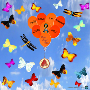 Help Solve the Mystery CRPS / RSD Balloons Butterflies & Dragon Flies