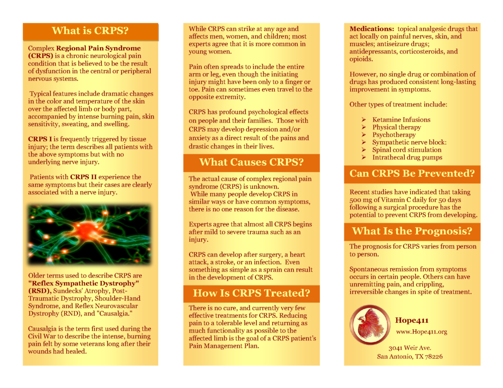 What is CRPS Brochure Help Solve the Mystery Ribbon Interior