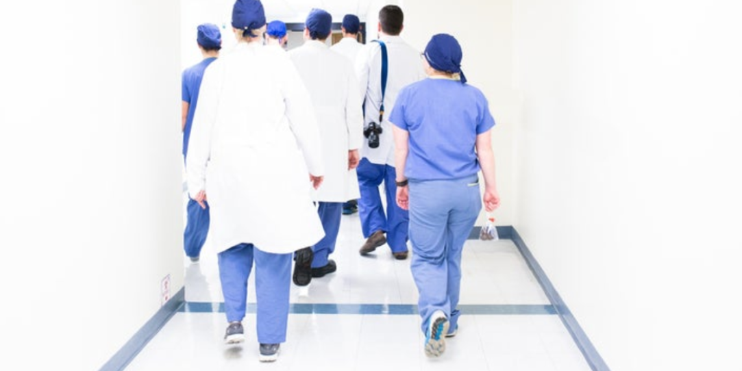 doctors walking away